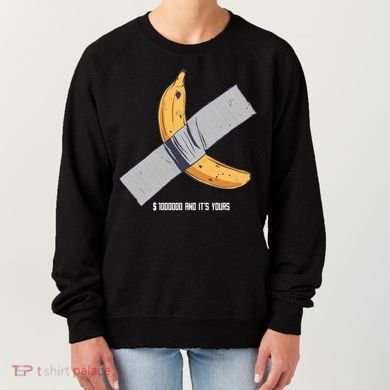 Taped Banana Funny Women's Sweatshirt