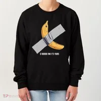 Taped Banana Funny Women's Sweatshirt thumb 0