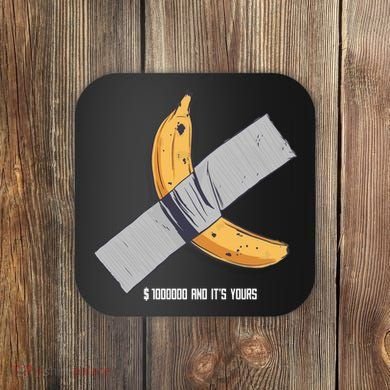 Taped Banana Funny Coaster