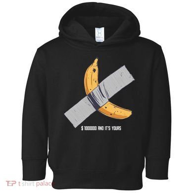 Taped Banana Funny Toddler Hoodie