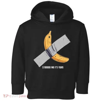 Taped Banana Funny Toddler Hoodie