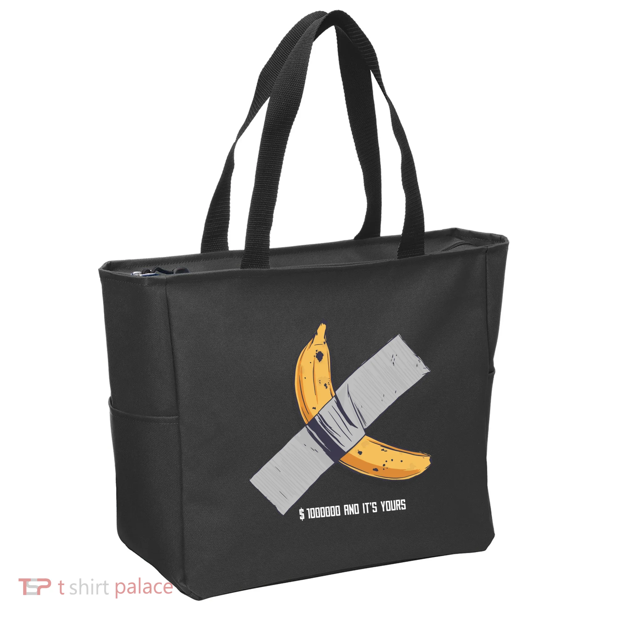 Taped Banana Funny Tote Bag