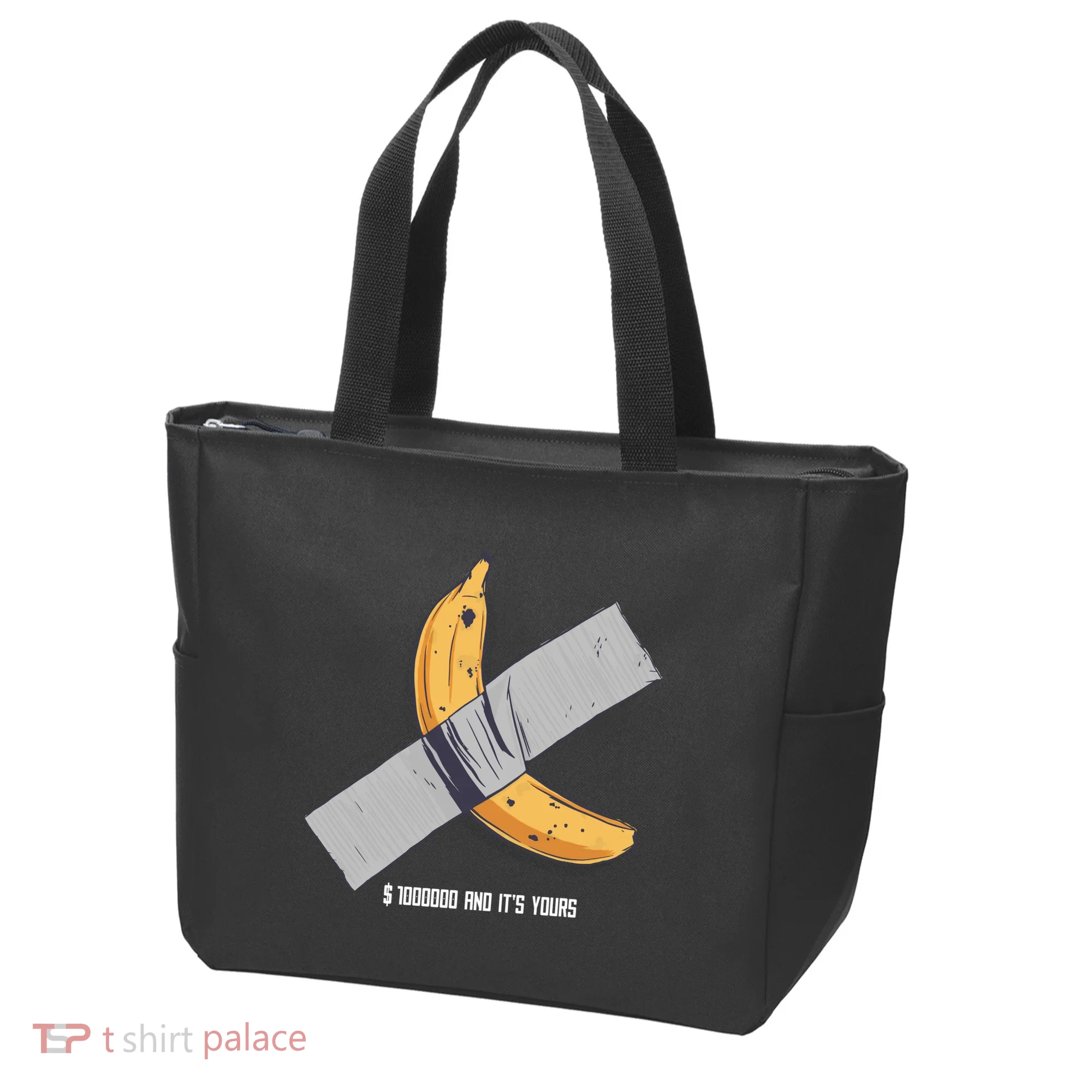 Taped Banana Funny Tote Bag