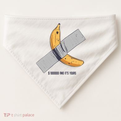 Taped Banana Funny USA-Made Doggie Bandana