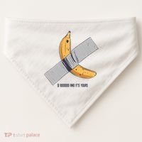 Taped Banana Funny USA-Made Doggie Bandana thumb 0