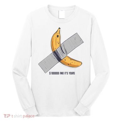 Taped Banana Funny Long Sleeve Shirt