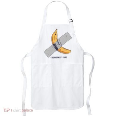 Taped Banana Funny Apron