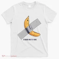 Taped Banana Funny T-Shirt thumb 0