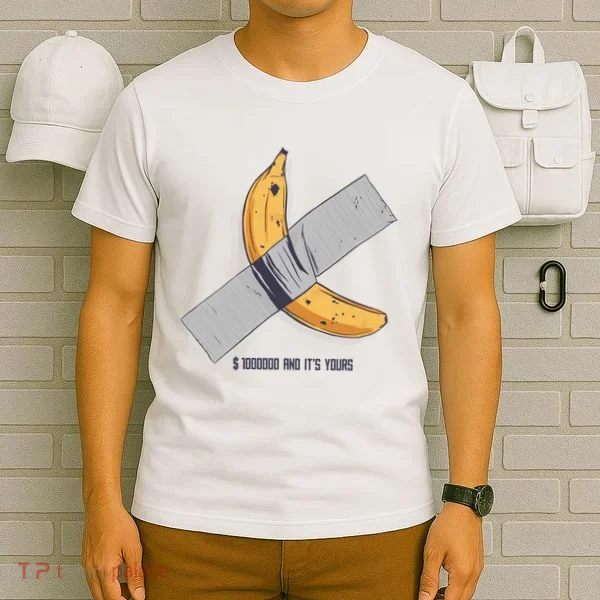 Taped Banana Funny T-Shirt