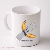 Taped Banana Funny Coffee Mug thumb 0