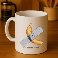 Taped Banana Funny Coffee Mug thumb 4