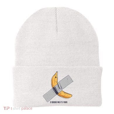 Taped Banana Funny Beanie