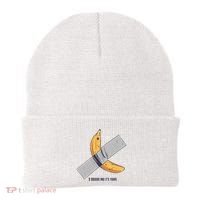 Taped Banana Funny Beanie thumb 0