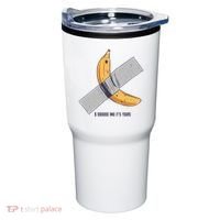 Taped Banana Funny Tumbler thumb 0