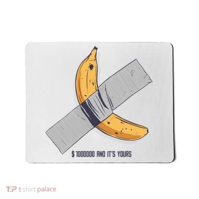 Taped Banana Funny Mousepad