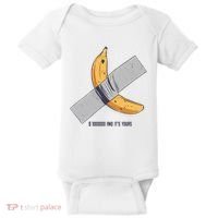 Taped Banana Funny Baby Bodysuit thumb 0