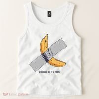Taped Banana Funny Tank Top thumb 2