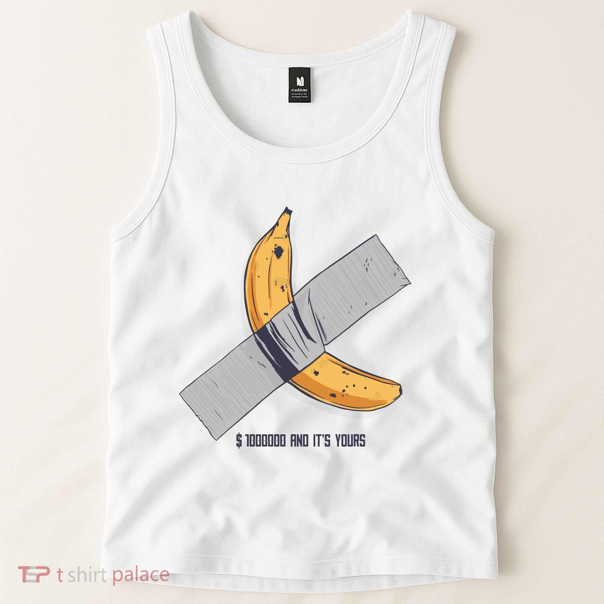 Taped Banana Funny Tank Top