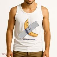 Taped Banana Funny Tank Top thumb 3