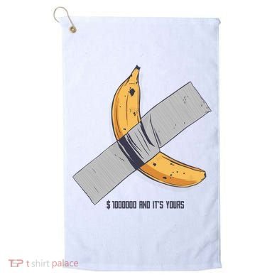 Taped Banana Funny Golf Towel