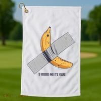 Taped Banana Funny Golf Towel thumb 1