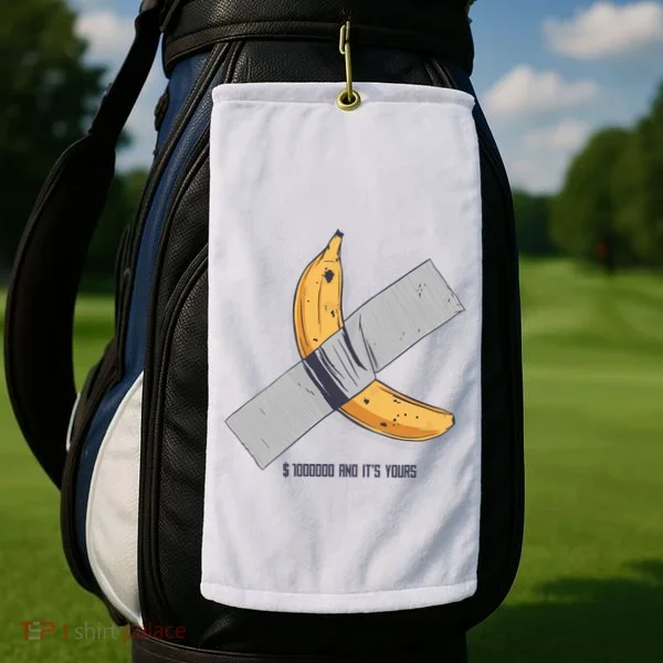Taped Banana Funny Golf Towel