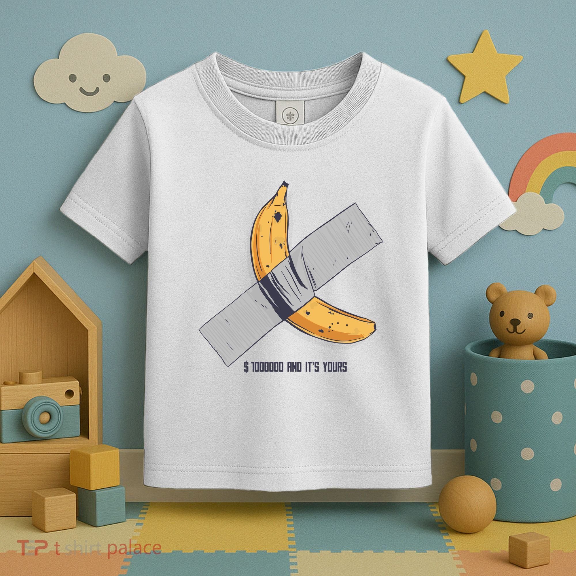 Taped Banana Funny Toddler T-Shirt