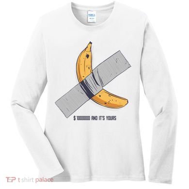 Taped Banana Funny Women's Long Sleeve Shirt