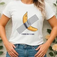 Taped Banana Funny Women's T-Shirt thumb 2