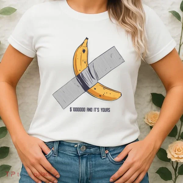 Taped Banana Funny Women's T-Shirt