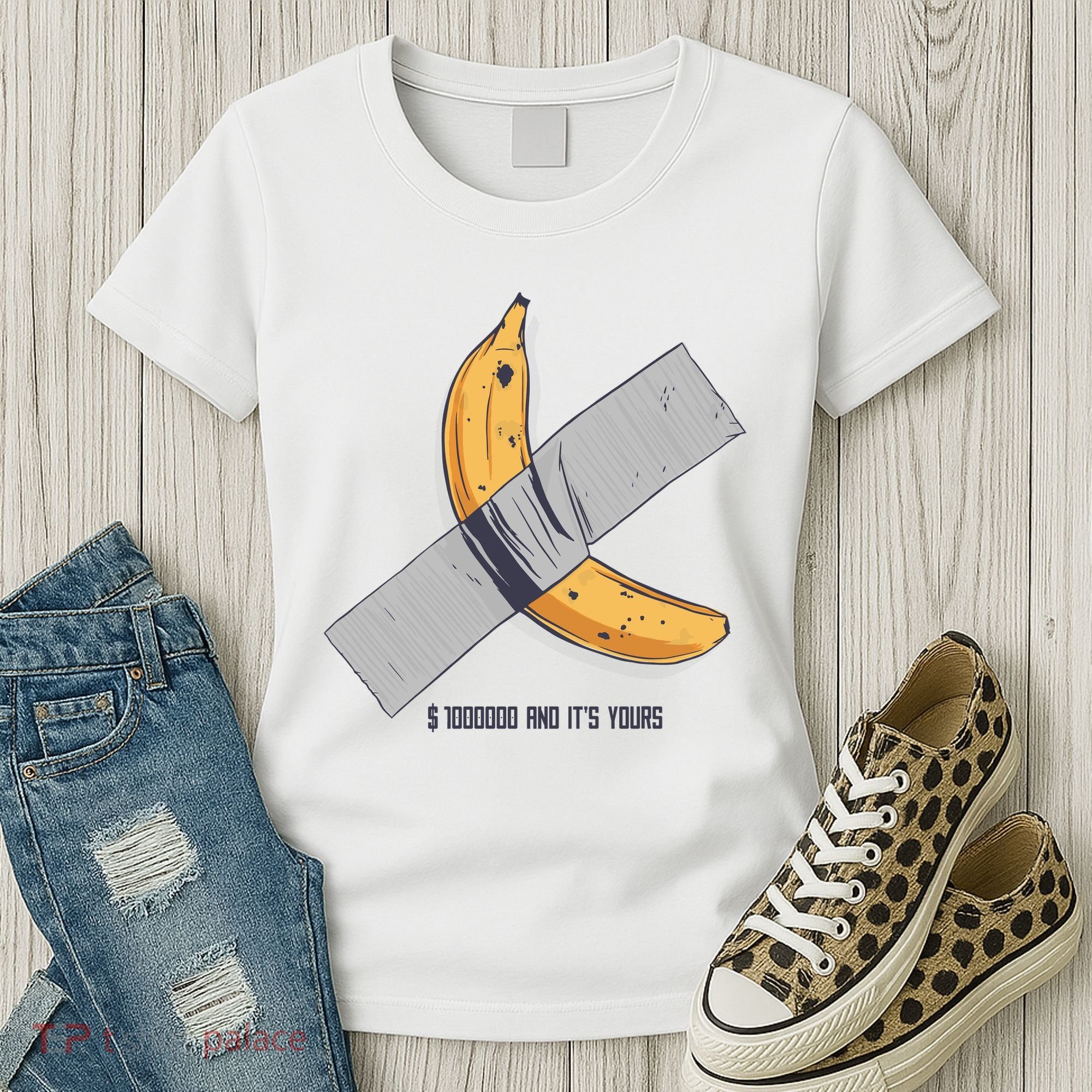 Taped Banana Funny Women's T-Shirt