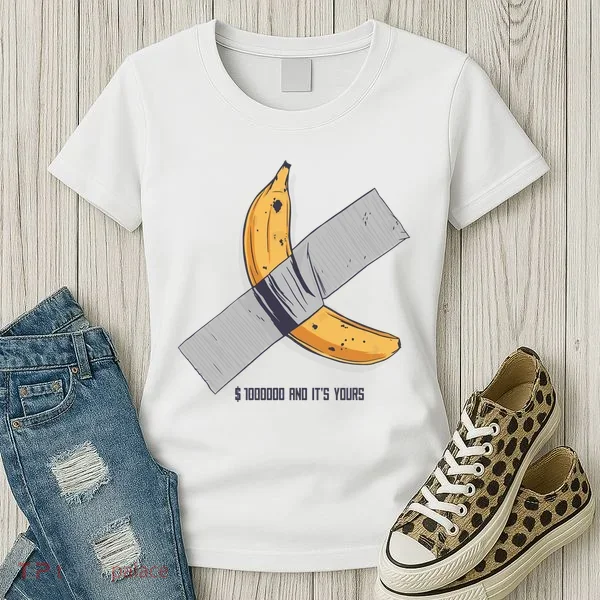 Taped Banana Funny Women's T-Shirt