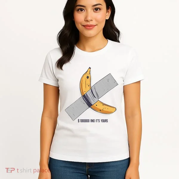 Taped Banana Funny Women's T-Shirt