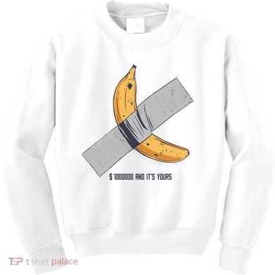 Taped Banana Funny Kids Sweatshirt