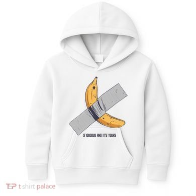 Taped Banana Funny Kids Hoodie