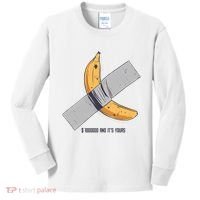 Taped Banana Funny Kids Long Sleeve Shirt thumb 0