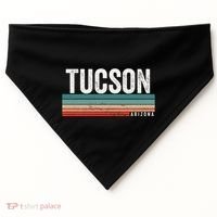 Tucson Arizona Retro Sunset Tucson Az Tucson USA-Made Doggie Bandana thumb 0