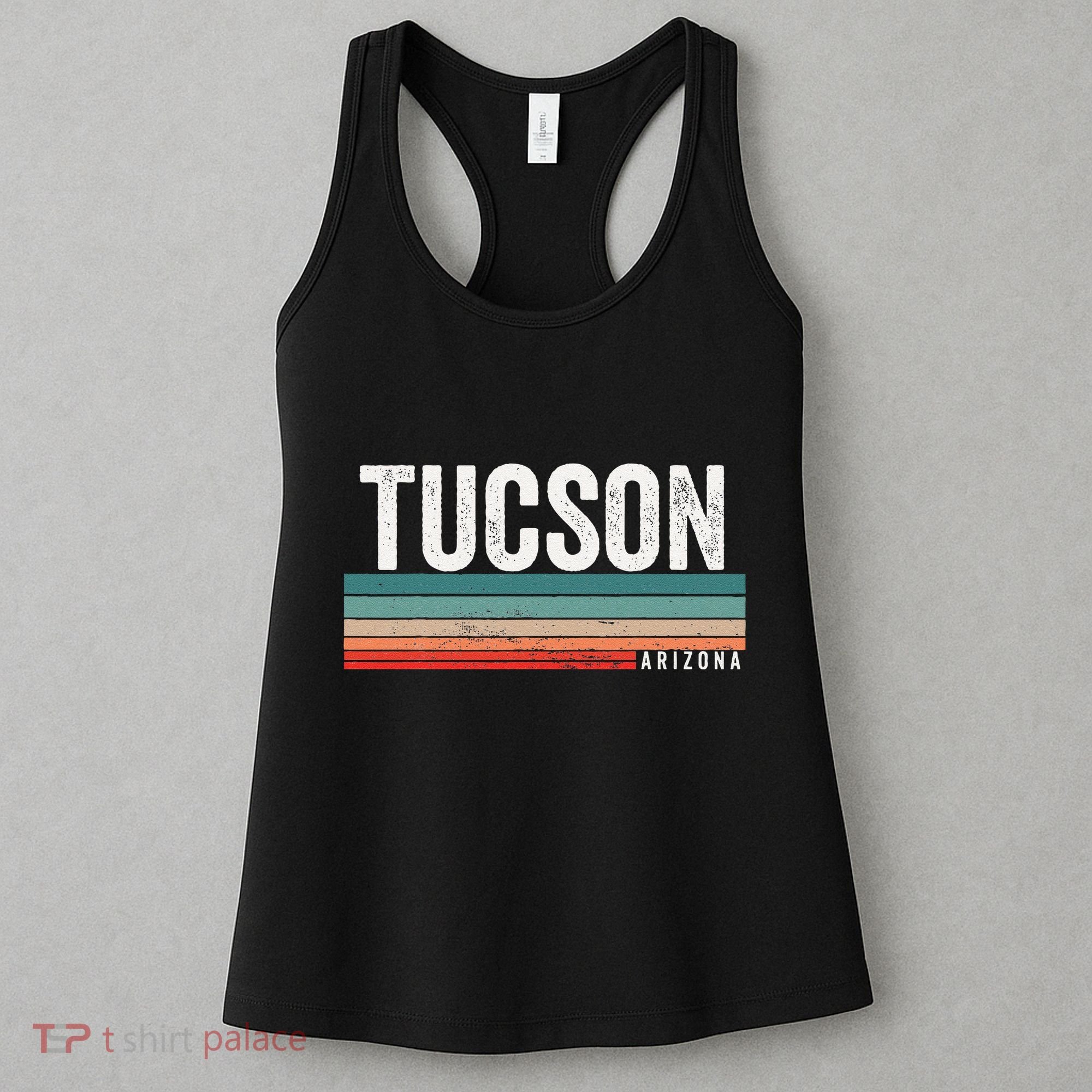 Tucson Arizona Retro Sunset Tucson Az Tucson Women's Tank Top