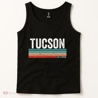 Tucson Arizona Retro Sunset Tucson Az Tucson Tank Top thumb 2