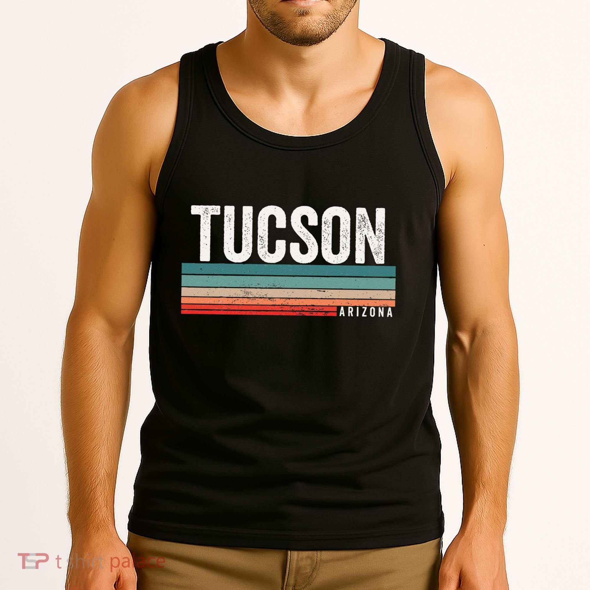 Tucson Arizona Retro Sunset Tucson Az Tucson Tank Top
