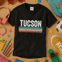 Tucson Arizona Retro Sunset Tucson Az Tucson Kids T-Shirt thumb 3