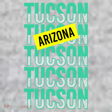 Tucson Arizona Repeat Logo The Baniff Cuffed Pom Beanie