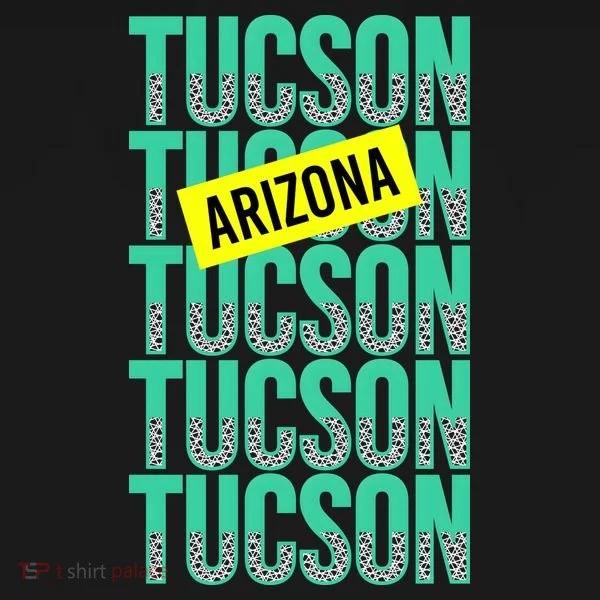Tucson Arizona Repeat Logo Doggie Tank