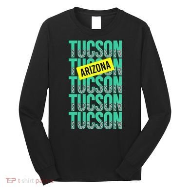 Tucson Arizona Repeat Logo Long Sleeve Shirt