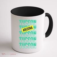 Tucson Arizona Repeat Logo Coffee Mug thumb 1