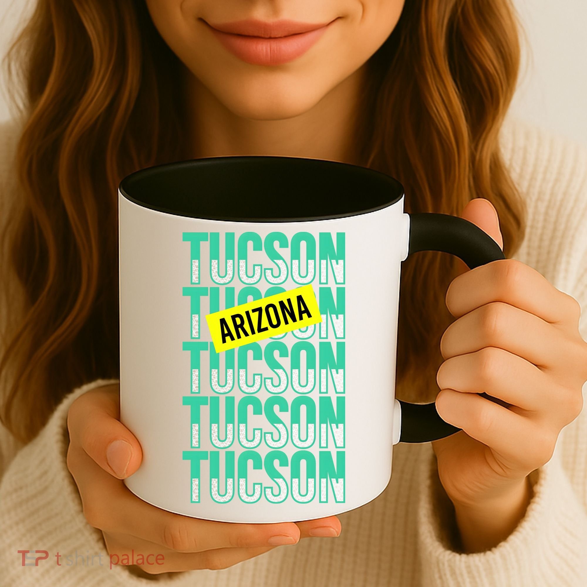 Tucson Arizona Repeat Logo Coffee Mug