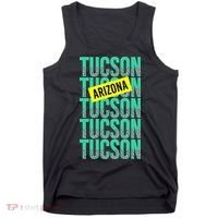 Tucson Arizona Repeat Logo Tank Top thumb 0