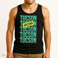 Tucson Arizona Repeat Logo Tank Top thumb 3