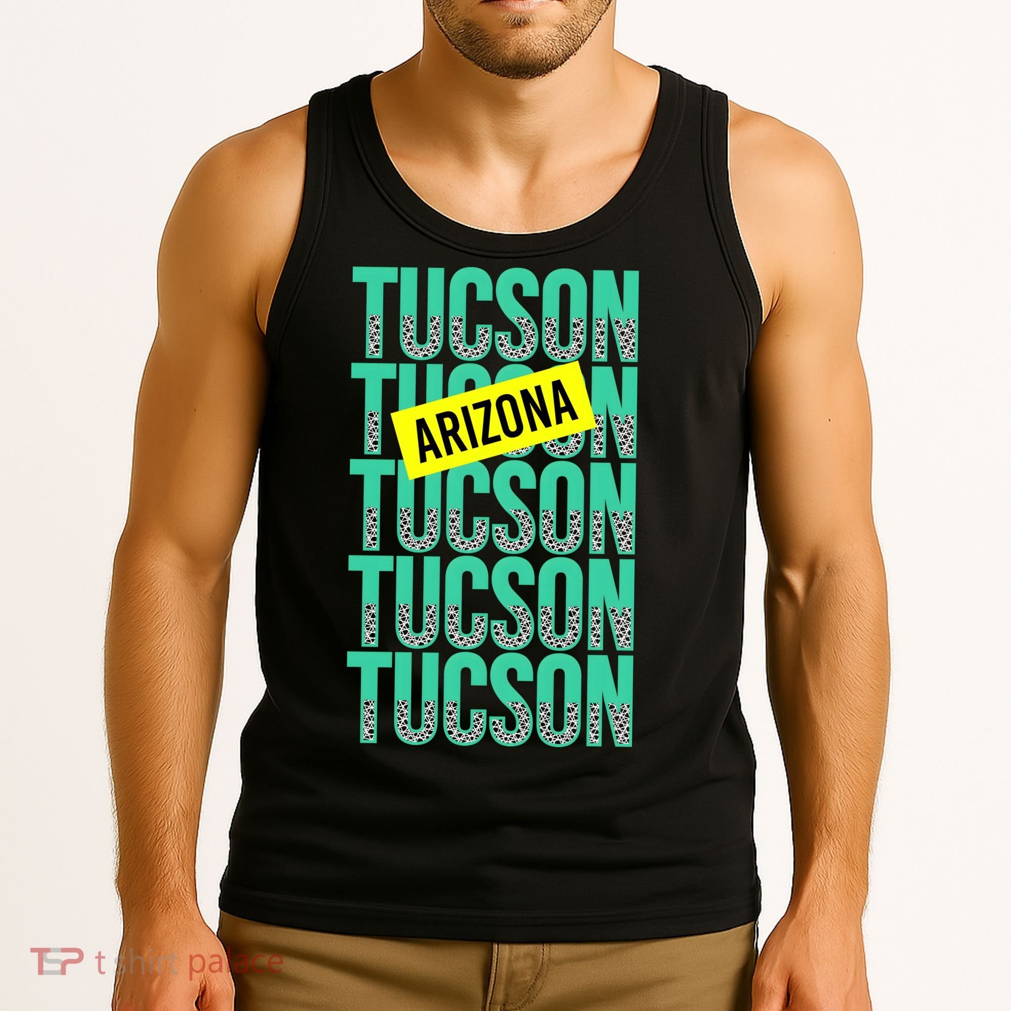 Tucson Arizona Repeat Logo Tank Top