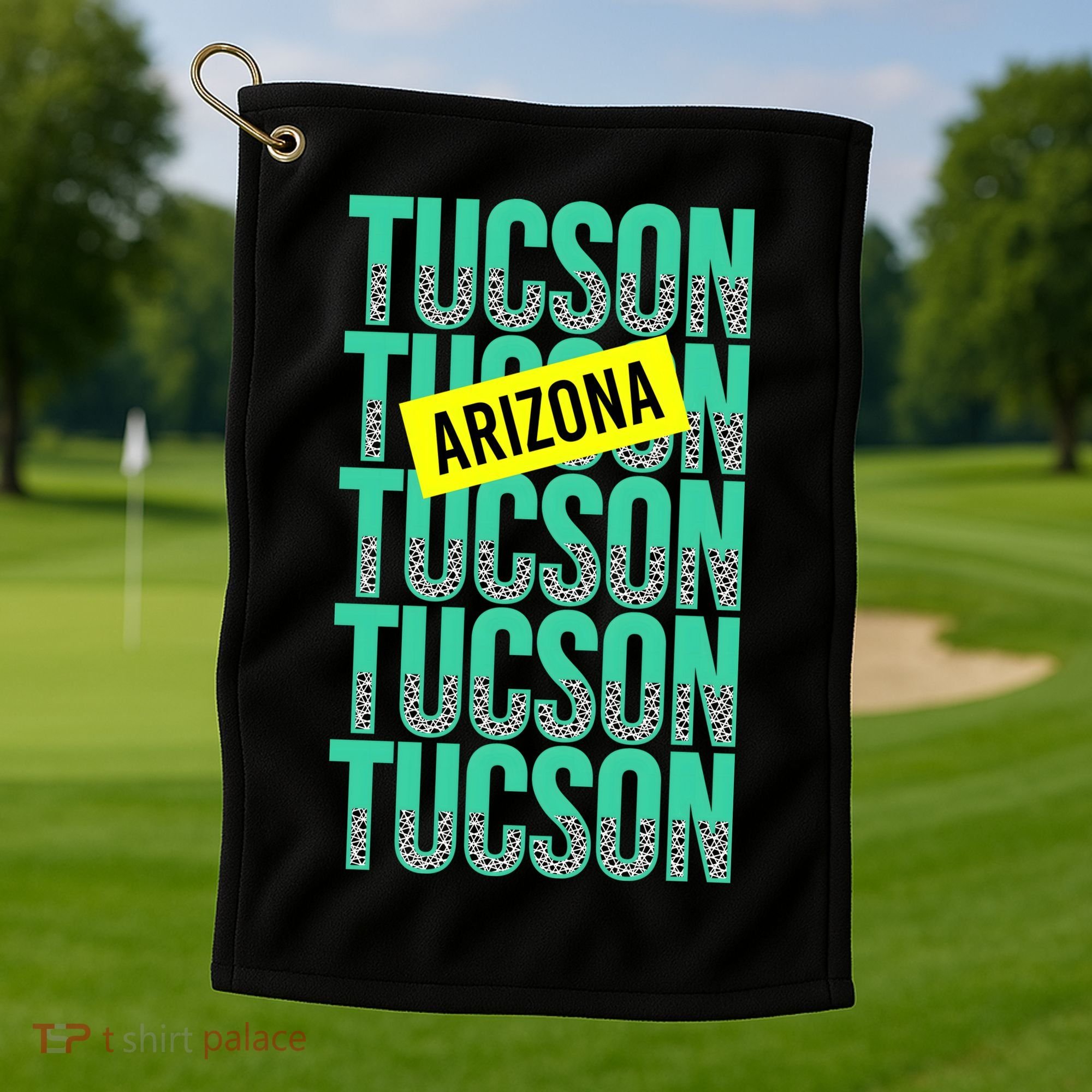 Tucson Arizona Repeat Logo Golf Towel
